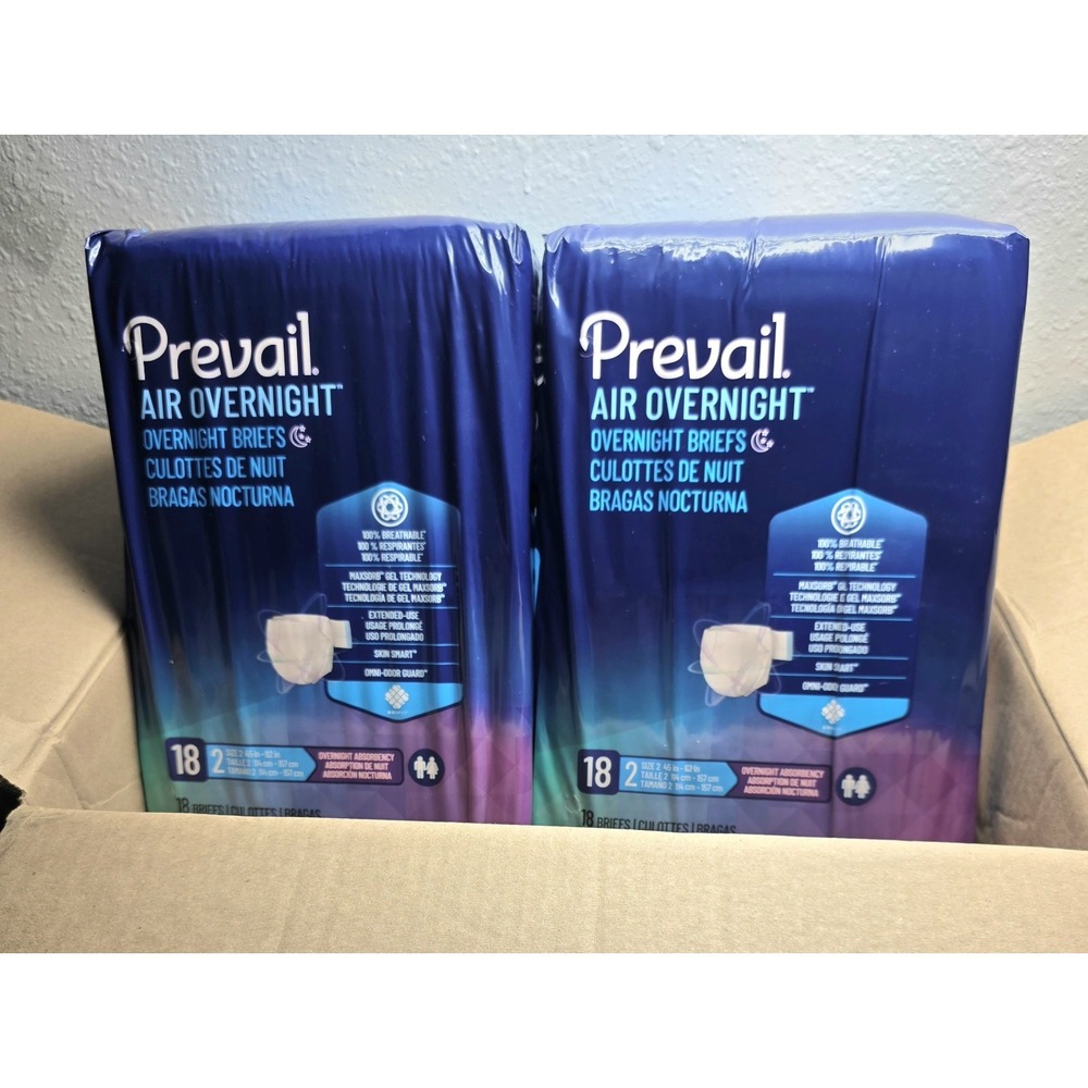 Prevail Incontinence Brief Overnight NGX-013 Overnight 72 Ct